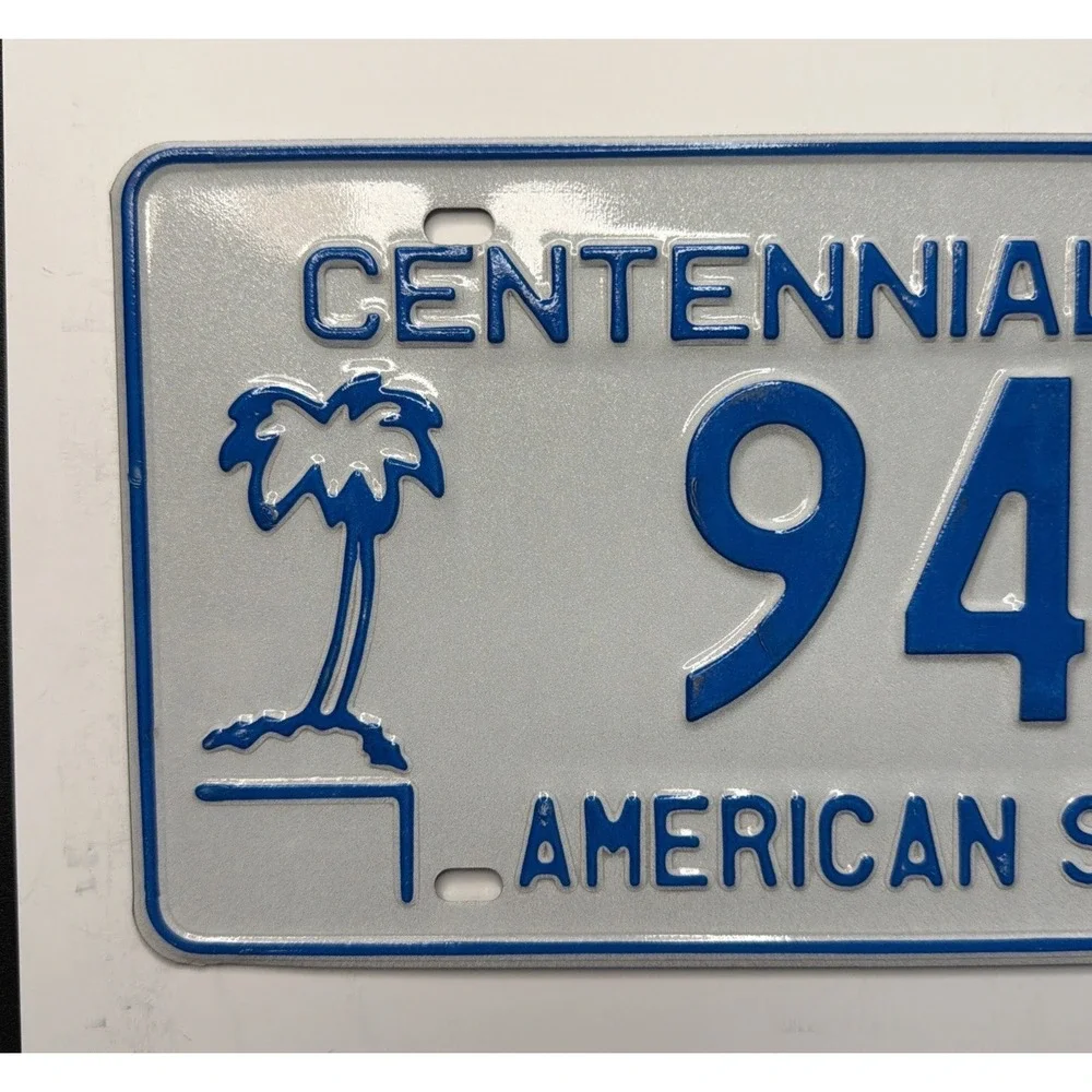 American Samoa 2000 CENTENNIAL License Plate # 9468